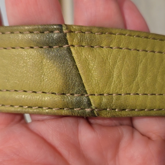 Fossil Green Leather Crossbody Bag - Picture 6 of 8